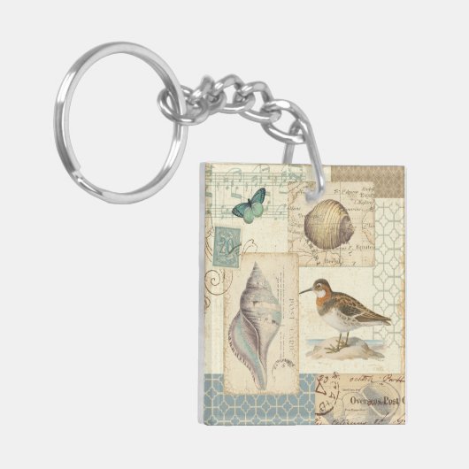 Seashell Collage Sleutelhanger (Voorkant Links)