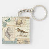 Seashell Collage Sleutelhanger (Achterkant)