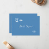 Seashell Collection Carte pour notes/Note de remer (Devant/Arrière en situation)