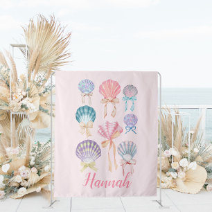 Seashell Coquette Party Bannière Tapisserie