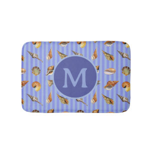 Seashell Custom Monogram Badmat