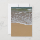 Seashell Destination Wedding DIY RSVP (Achterkant)