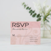 Seashell Dreams Beach Wedding RSVP rose (Debout devant)