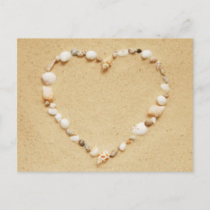 Seashell Heart Briefkaart