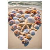 Seashell Heart Klembord (Achterkant)