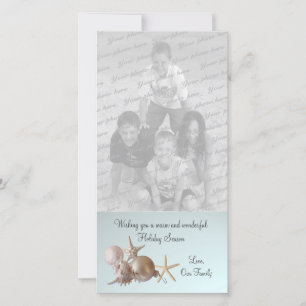 Seashell Holiday Greeting Feestdagenkaart