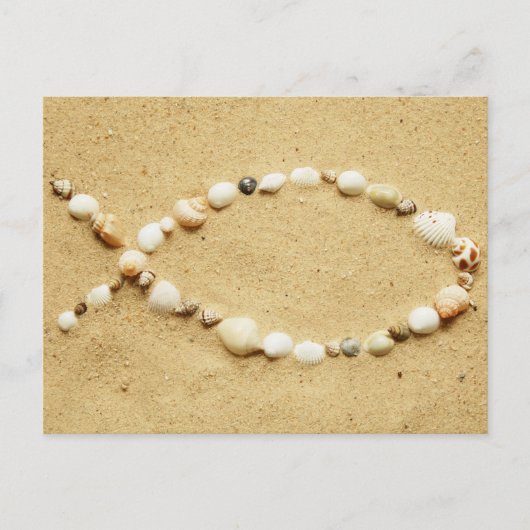 Seashell Ichthys Briefkaart (Voorkant)