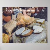 Seashell in de Seashore Poster (Voorkant)