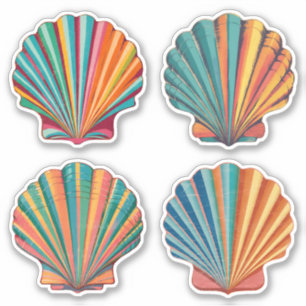 Seashell Kaleidoscoop Sticker