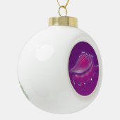 Seashell Keramische Bal Ornament (Links)