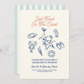 Seashell Laatste toast kust Bachelorette weekend Kaart (Voorkant / Achterkant)