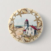 Seashell Lighthouse Button (Voorkant)