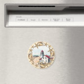 Seashell Lighthouse Magnet Magneet (Insitu (Vaatwasser))