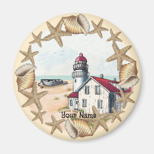 Seashell Lighthouse Magnet Magneet