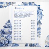 Seashell Logo Trifold Brochure Drieluik Kaart (Binnenkant midden)