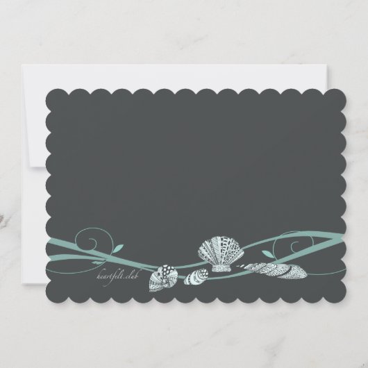 Seashell Medley uitnodiging (Achterkant)