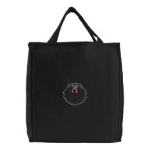 Seashell Monogram geborduurde tas