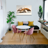 Seashell Mushroom Canvas Muurkunst Afdruk