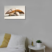 Seashell Mushroom Canvas Muurkunst Afdruk