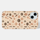 Seashell naadloos patroon Case-Mate iPhone case (Achterkant (horizontaal))