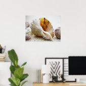 Seashell, Nautical, Beach, Summer, Custom Poster (Thuiskantoor)
