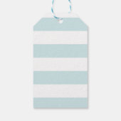 Seashell Nautical Tan/Aqua Beach Bruiloft Dank u Cadeaulabel (Achterkant)
