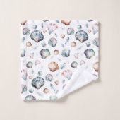 Seashell Ocean Beach Zee Shell Design 358 Bad Handdoek (Wasdoekje)
