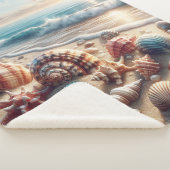 Seashell Ocean Lover Sherpa Deken (3/4)