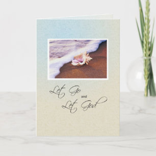 Seashell op Beach Recovery Jubileum Kaart