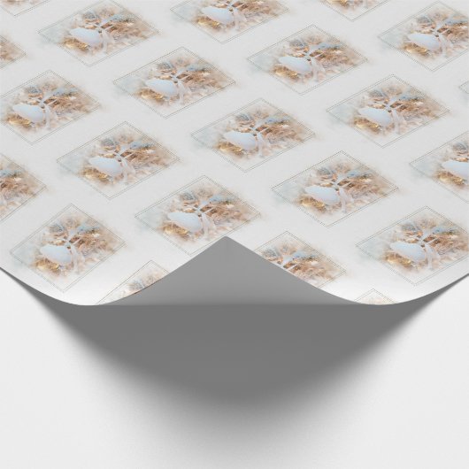 Seashell ornament met parel en boog cadeaupapier (Hoek)