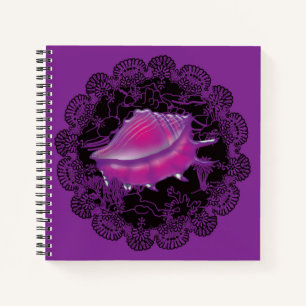 Seashell Paars Notitieboek