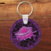 Seashell Paars Sleutelhanger (Voorkant)