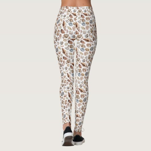 Seashell-patroon Leggings (Achterkant)