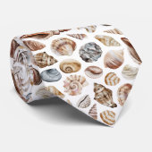Seashell-patroon Stropdas (Opgerold)