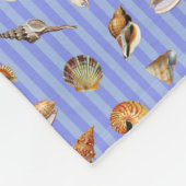 Seashell Pattern Fleece Deken (Hoek)