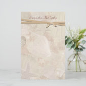  Seashell Personal Stationery Briefpapier (Staand voorkant)