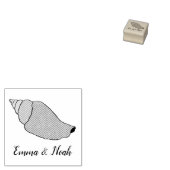 Seashell personaliseert de naam van weddenschappen 	rubberstempel (Gestempeld)