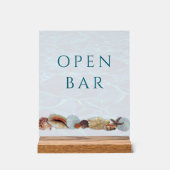 Seashell Rand Open Bar Aangepast acryl teken Acryl Bord (Voorkant)