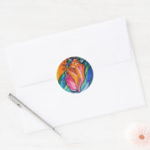 Seashell ronde stickers (Envelop)
