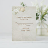 Seashell RSVP Kaartje (Staand voorkant)