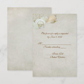 Seashell RSVP Kaartje (Voorkant / Achterkant)