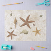 Seashell Sandy Beach Starfish ontkoppeling Tissuepapier (Craft)