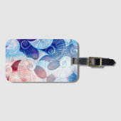 Seashell Scene Pattern Bagagelabel (Voorkant (horizontaal))
