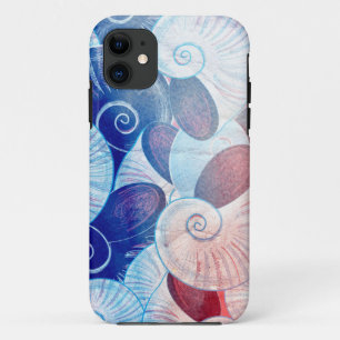 Seashell Scene Pattern iPhone 11 Hoesje