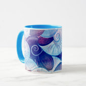 Seashell Scene Pattern Mok (Voorkant links)