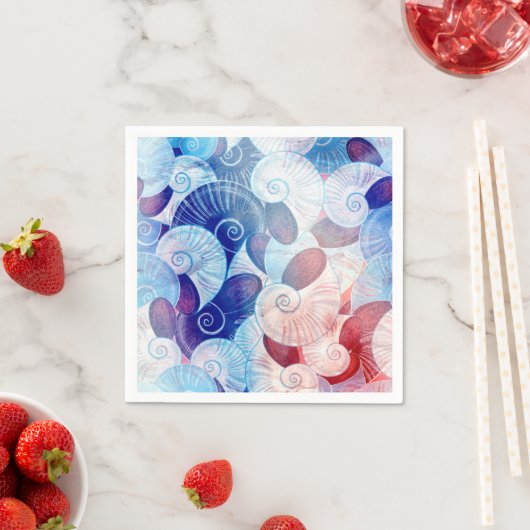 Seashell Scene Pattern Servet (Insitu)