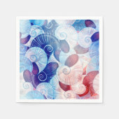 Seashell Scene Pattern Servet (Voorkant)