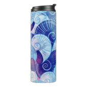 Seashell Scene Pattern Thermosbeker (Gedraaid links)