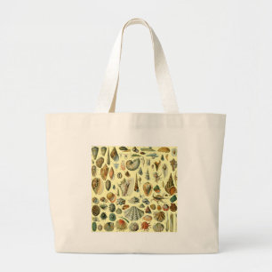 Seashell Shell Mollusk Clam Elegant Classic Art Grote Tote Bag
