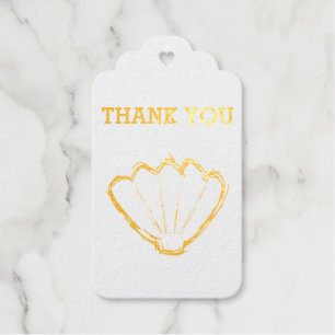 Seashell Sketch Cadeaulabels